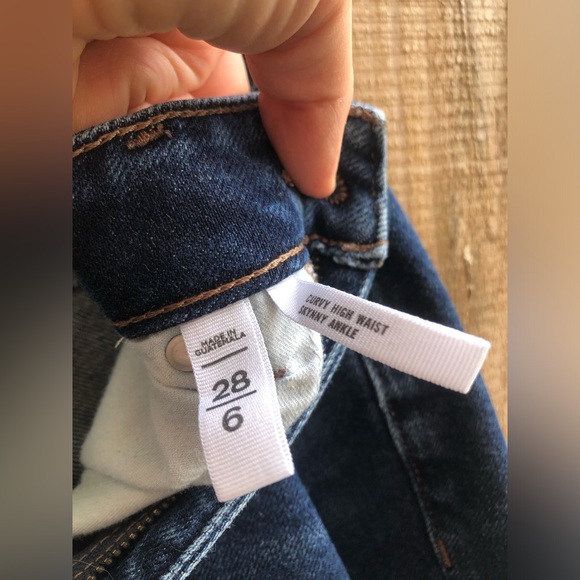 Women’s Loft 28 Curvy High Waist Skinny Ankle Denim - Picture 4 of 4